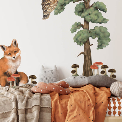 Pastel Love, Wall Decal Set, Forest Animals 1