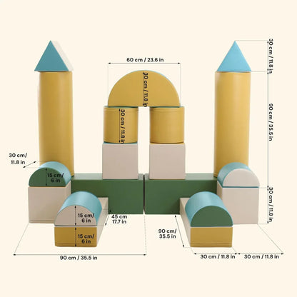 Iglu, Leikkimoduuli, Fortress, Pastel turqoise