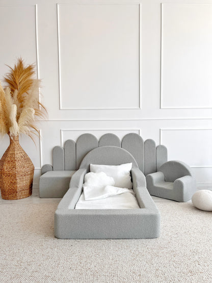 Monio, Seinäpaneeli 90X36cm, Boucle Grey
