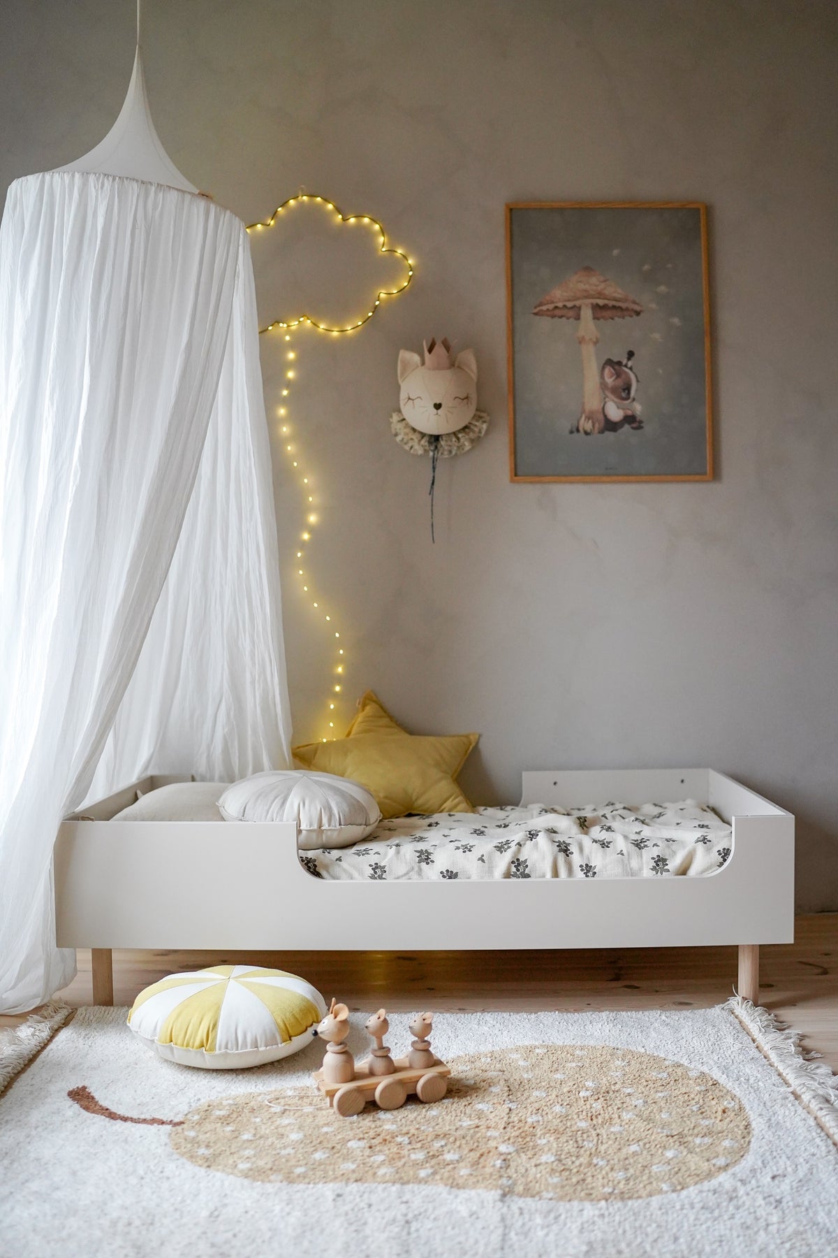 Wood Luck Design, Pinnasänky & Juniorisänky 2 IN 1, 70x140 cm, River Sand Beige