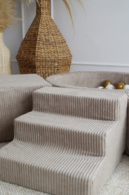 Leikkimoduuli + Pallomeri, Corduroy Beige