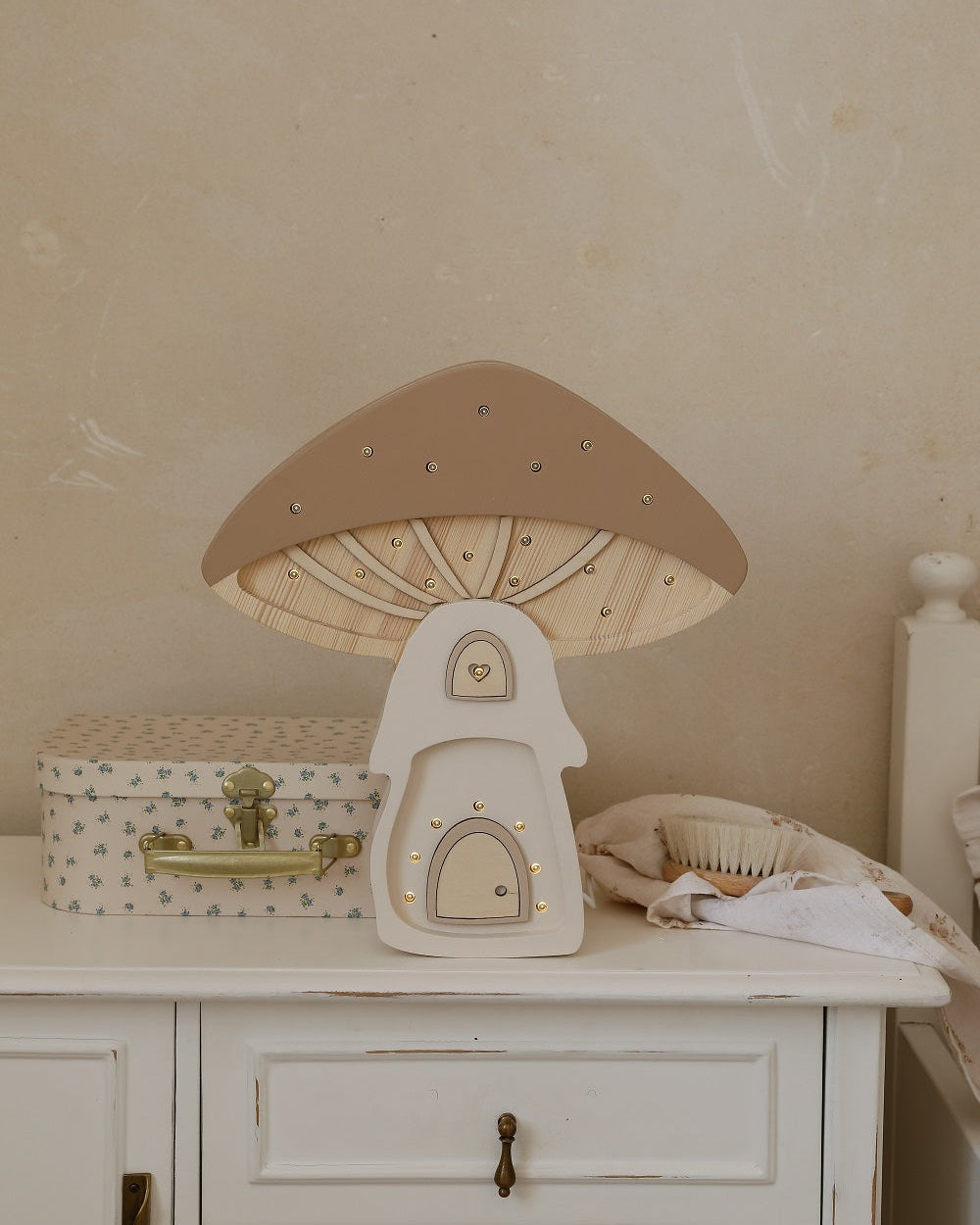 Little Lights Yövalo Mushroom, Fairies Lights Brown