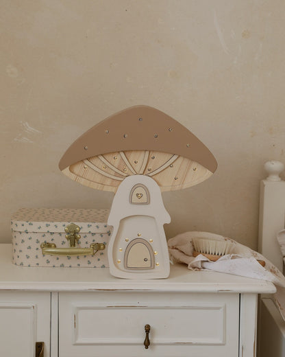 Little Lights Yövalo Mushroom, Fairies Lights Brown