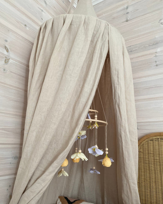 Matuu Vuodekatos, Natural Linen,  Beige