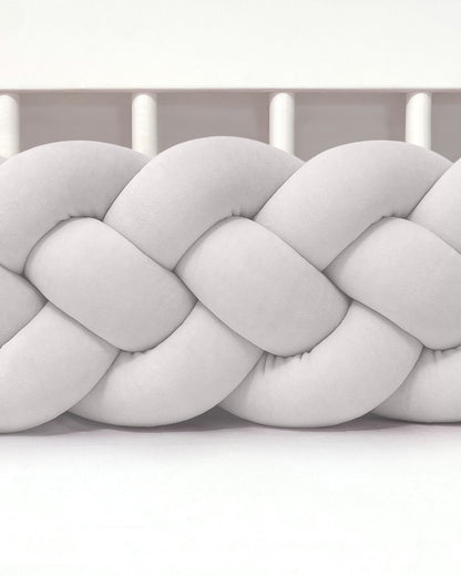 Edge Padding 4-Strip Braid, Velvet Light Grey