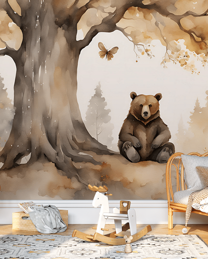 Photo wallpaper, Autumn Teddy