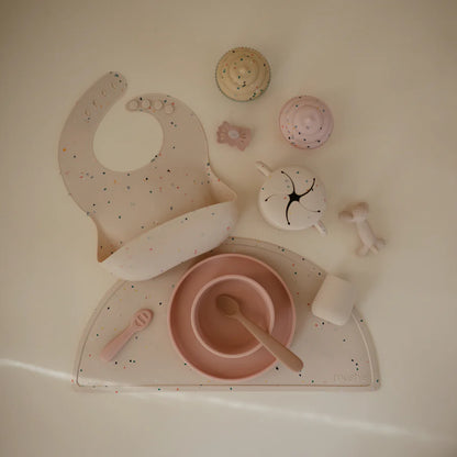 Mushie Silikonikulho Imukupilla, Blush