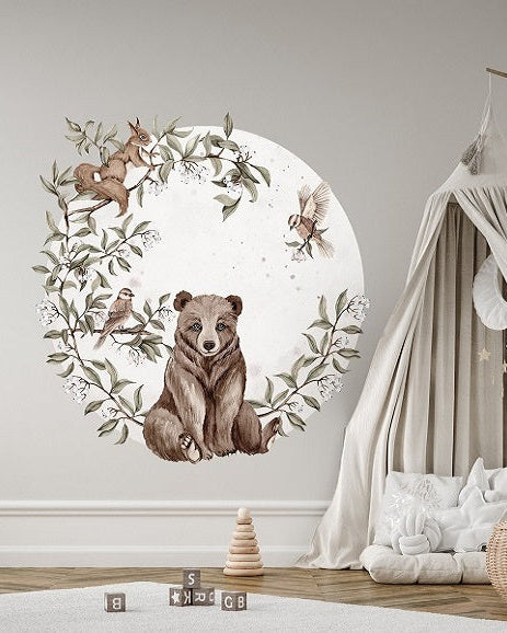 Seinätarra 140cm, Forest Animals, Bear