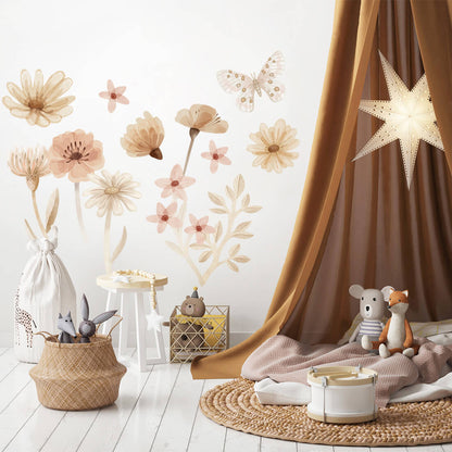 Pastel Love, Wall Decal Set, Meadow 1