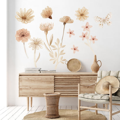 Pastel Love, Wall Decal Set, Meadow 1