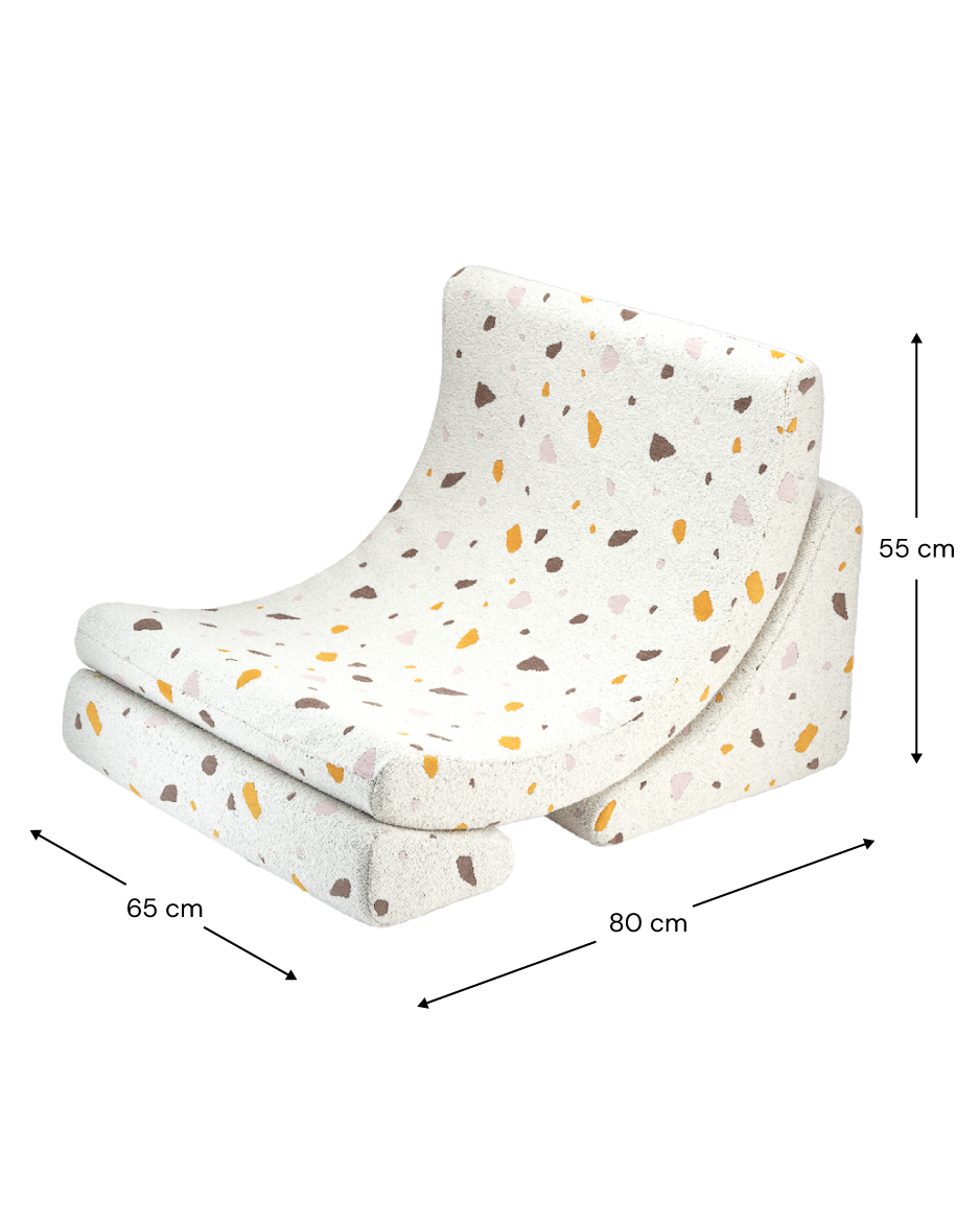 Wigiwama, Moon Chair Terrazzo, 3 färger