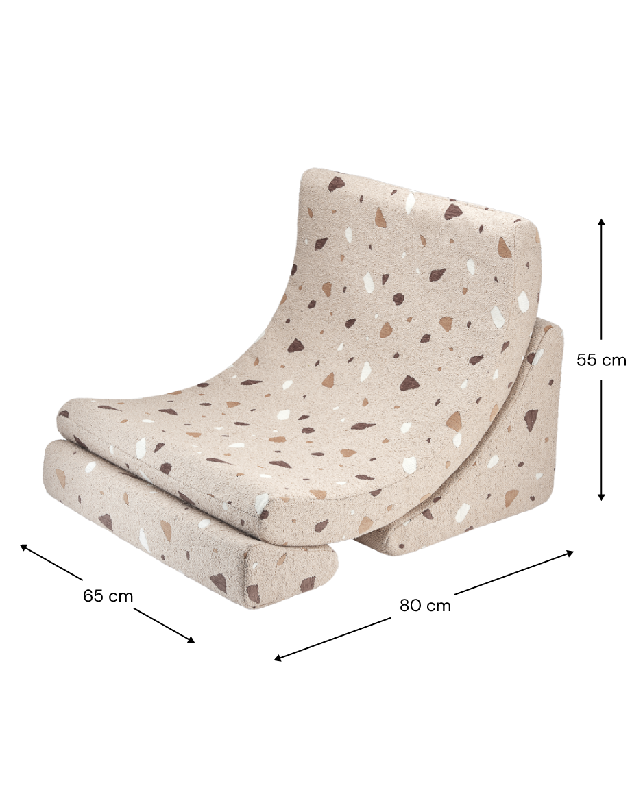 Wigiwama, Moon Chair Terrazzo, 3 färger