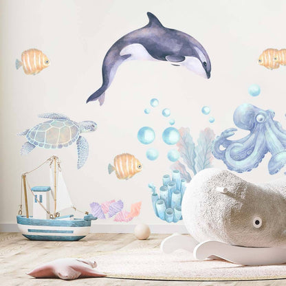 Pastelowe Love, Seinätarra Setti, Ocean Animals 2