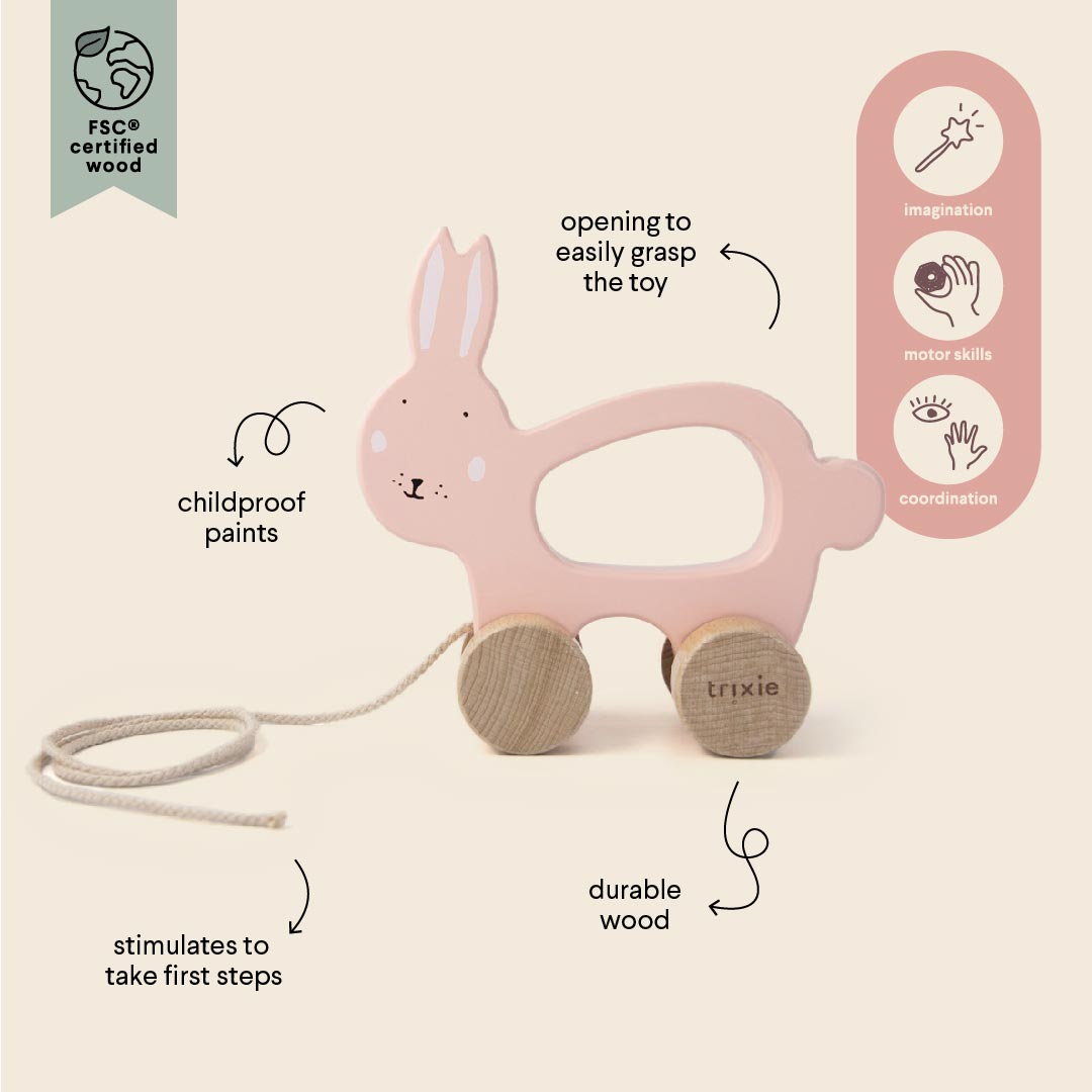 Trixie Baby Pull Toy, Mrs. Kanin