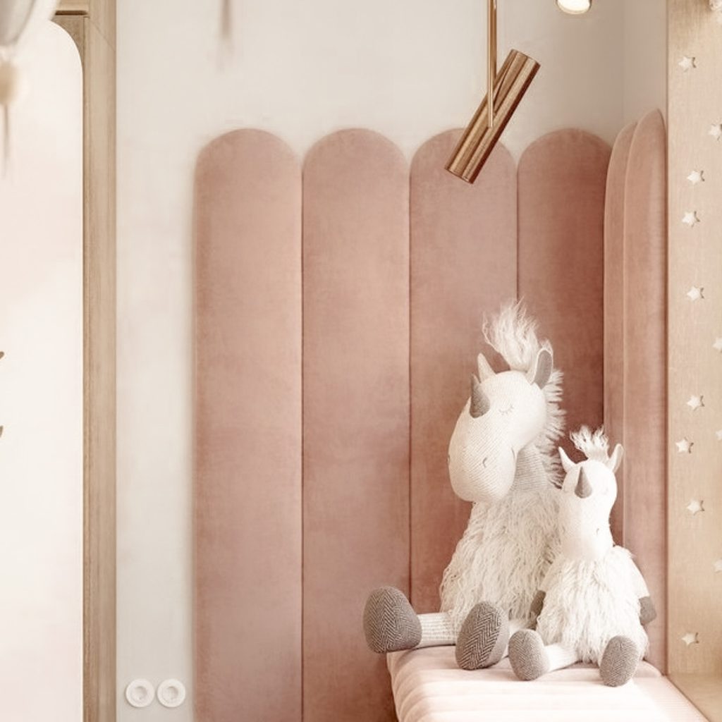 Magic Velvet, Wall Panel 60X20cm, Powder Rose