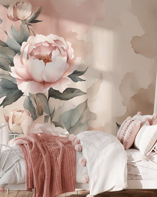 Photo wallpaper, Peonies