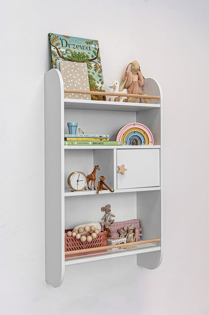 Bellamy, Rainbow Wall Shelf, Snow White