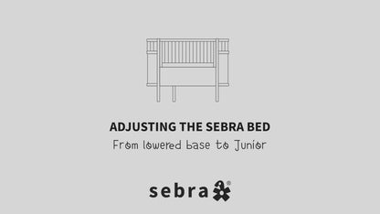 Sebra, Pinnasänky&Juniorisänky 2 in 1, Classic White