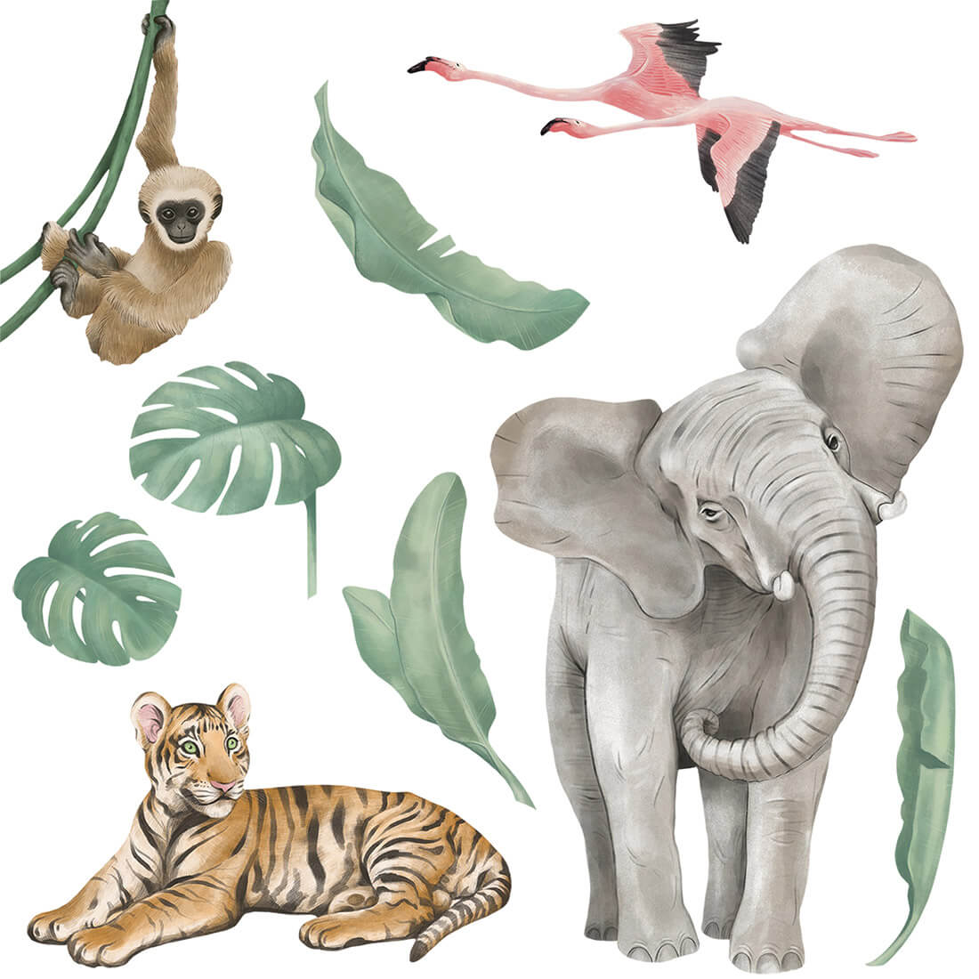 Pastelowe Love, Seinätarra Setti, Safari Animals 1