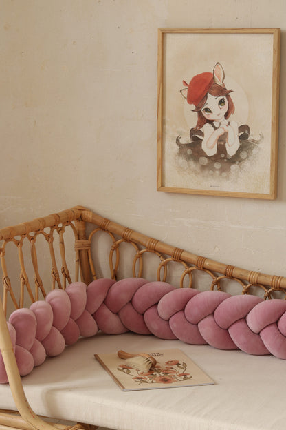 Reunapehmuste Letti, Velvet Dirty Pink