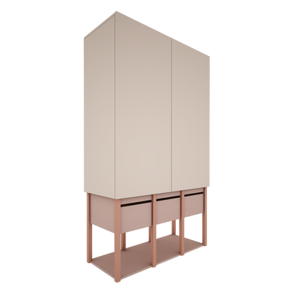 Wood Luck Design, Vaatekaappi, Tweens Pink