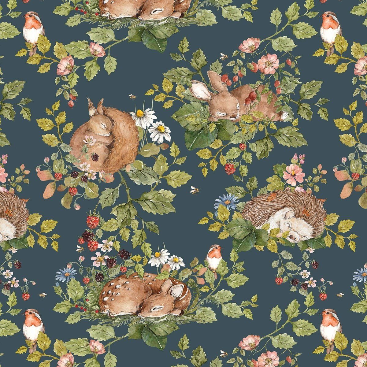 Little Sleepy Animals Dark, Tapetti