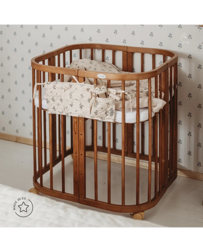 Waldin, Pinnasänky 7in1 + Patja, Walnut