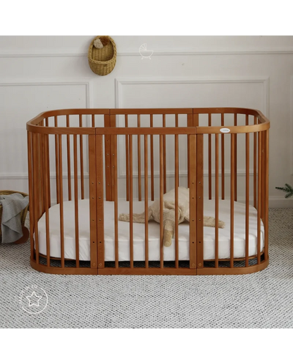 Waldin, Pinnasänky 7in1 + Patja, Walnut