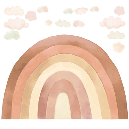 Pastelowe Love, Seinätarra, Rainbow Beige XL