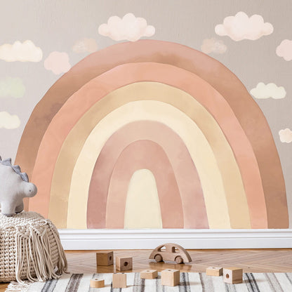 Pastelowe Love, Seinätarra, Rainbow Beige XL