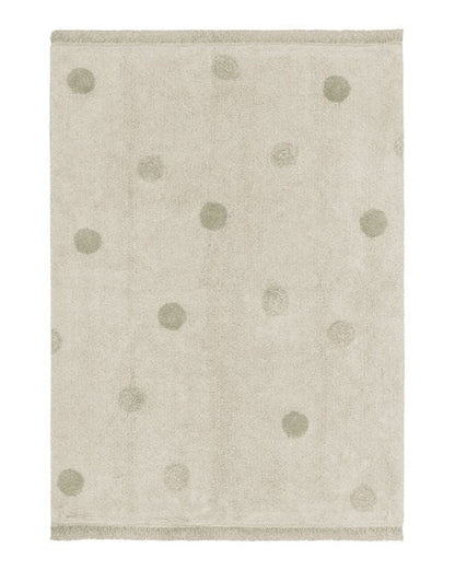 Hippy Dots, Pestävä Matto, Natural Olive