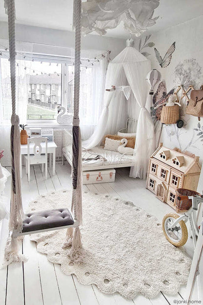 Cotton Woods, Washable Rug, Ivory