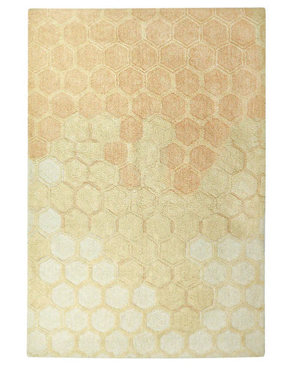 Planet Bee, tvättbar matta, söt honung