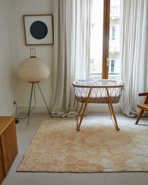 Planet Bee, tvättbar matta, söt honung