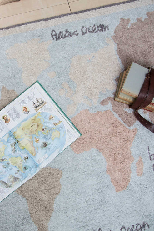 Back to School, Pestävä Matto, Vintage Map