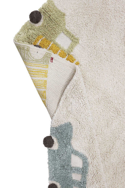 Eco-City, tvättbar matta, hjul