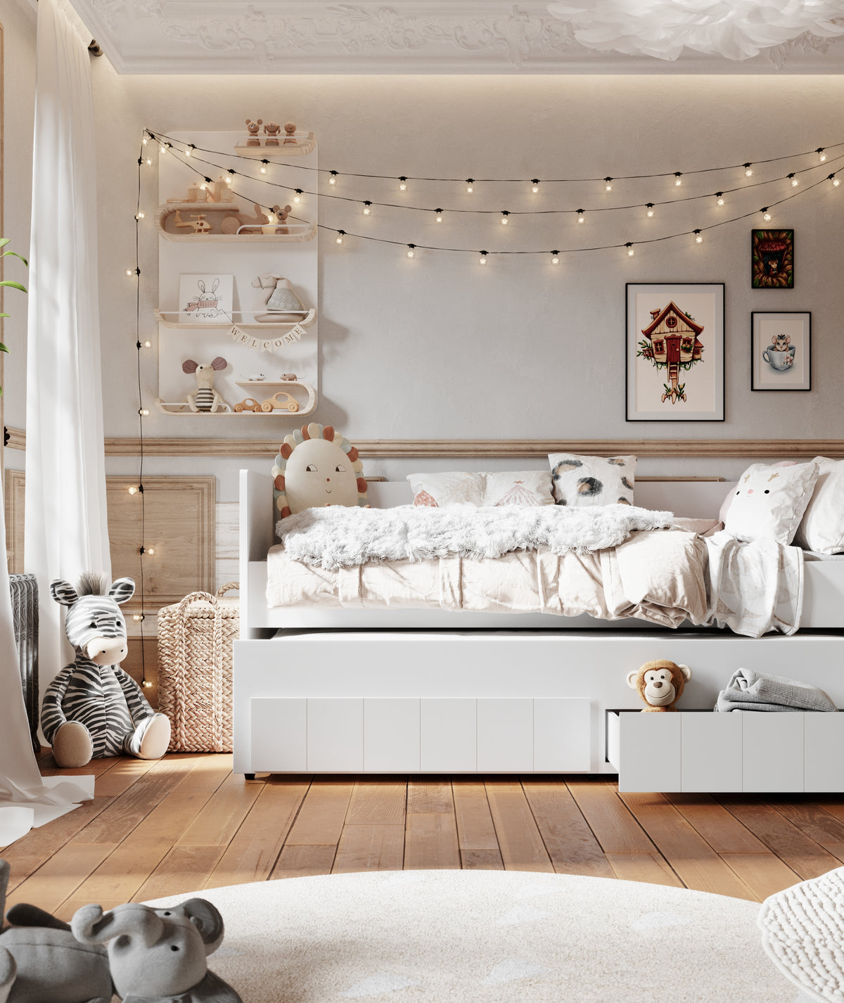 Pinio, Calmo Sofa Bed 90x200 cm, White