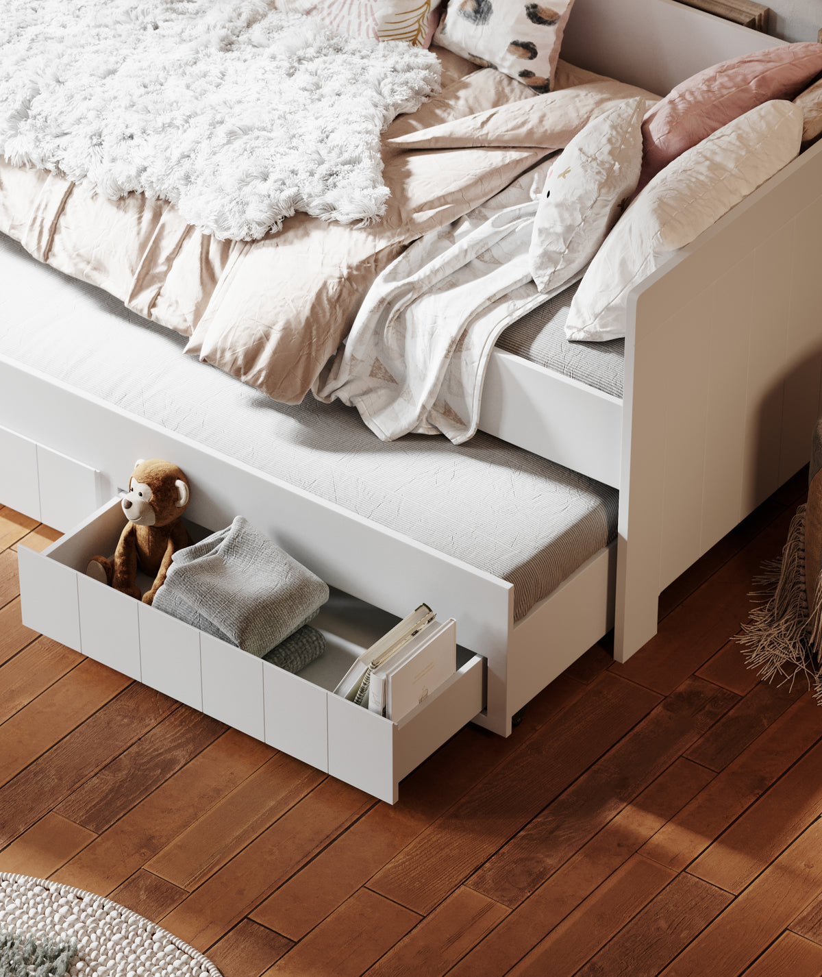 Pinio, Calmo Sofa Bed 90x200 cm, White