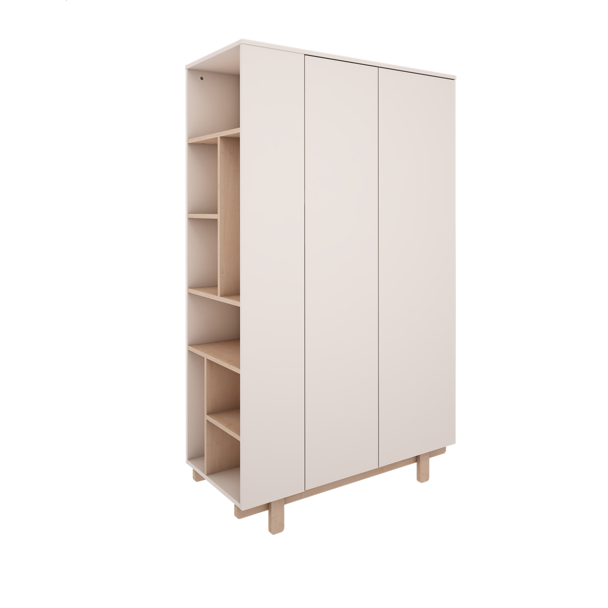 Wood Luck Design, Vaatekaappi, Basic White