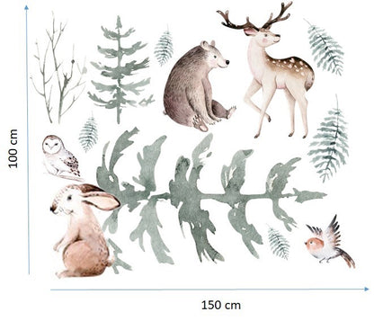 Seinätarra Setti 150x100, Scandinavian Forest