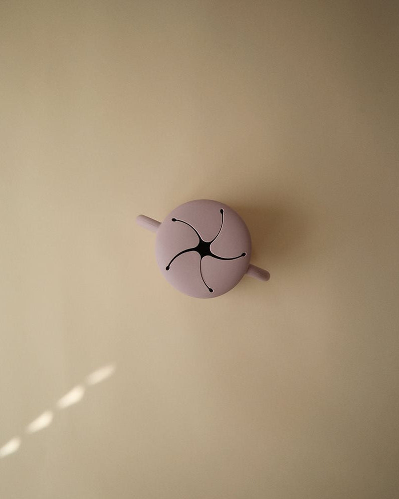 Mushie, Silikoninen Snack Cup, Soft Lilac
