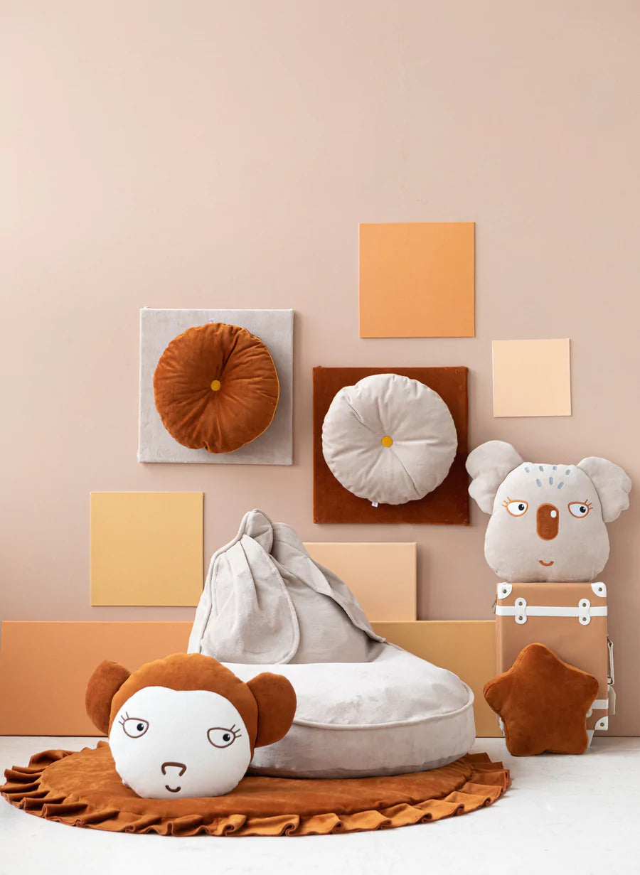 Wigiwama Bean Bag, Beige Bunny