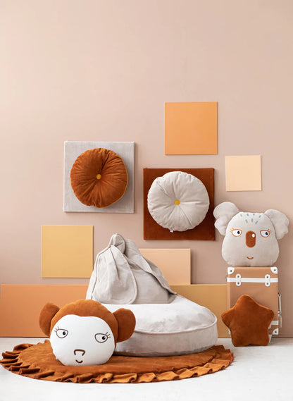 Wigiwama Bean Bag, Beige Bunny