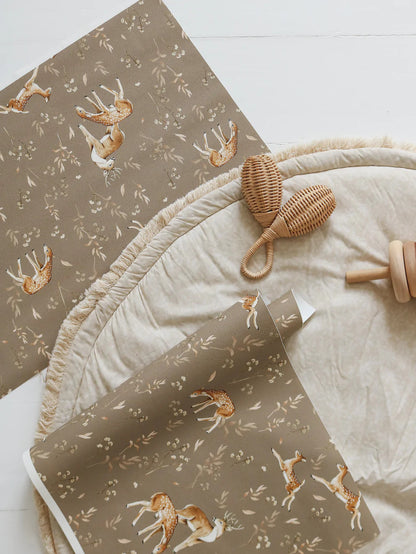 Matuu Deer Dark Beige, Wallpaper