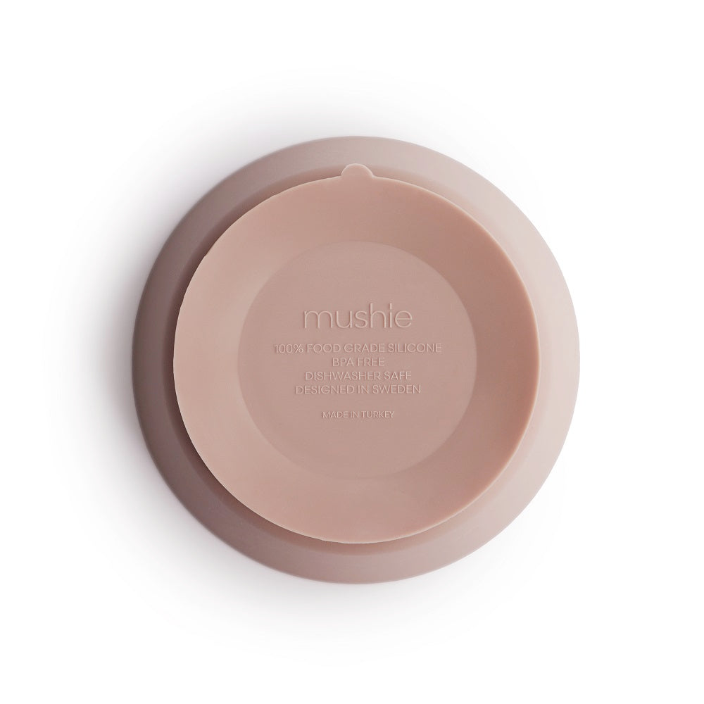 Mushie Silikonikulho Imukupilla, Blush