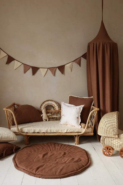 Matuu Vuodekatos, Linen Brown