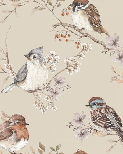 Birds Beige, Tapetti