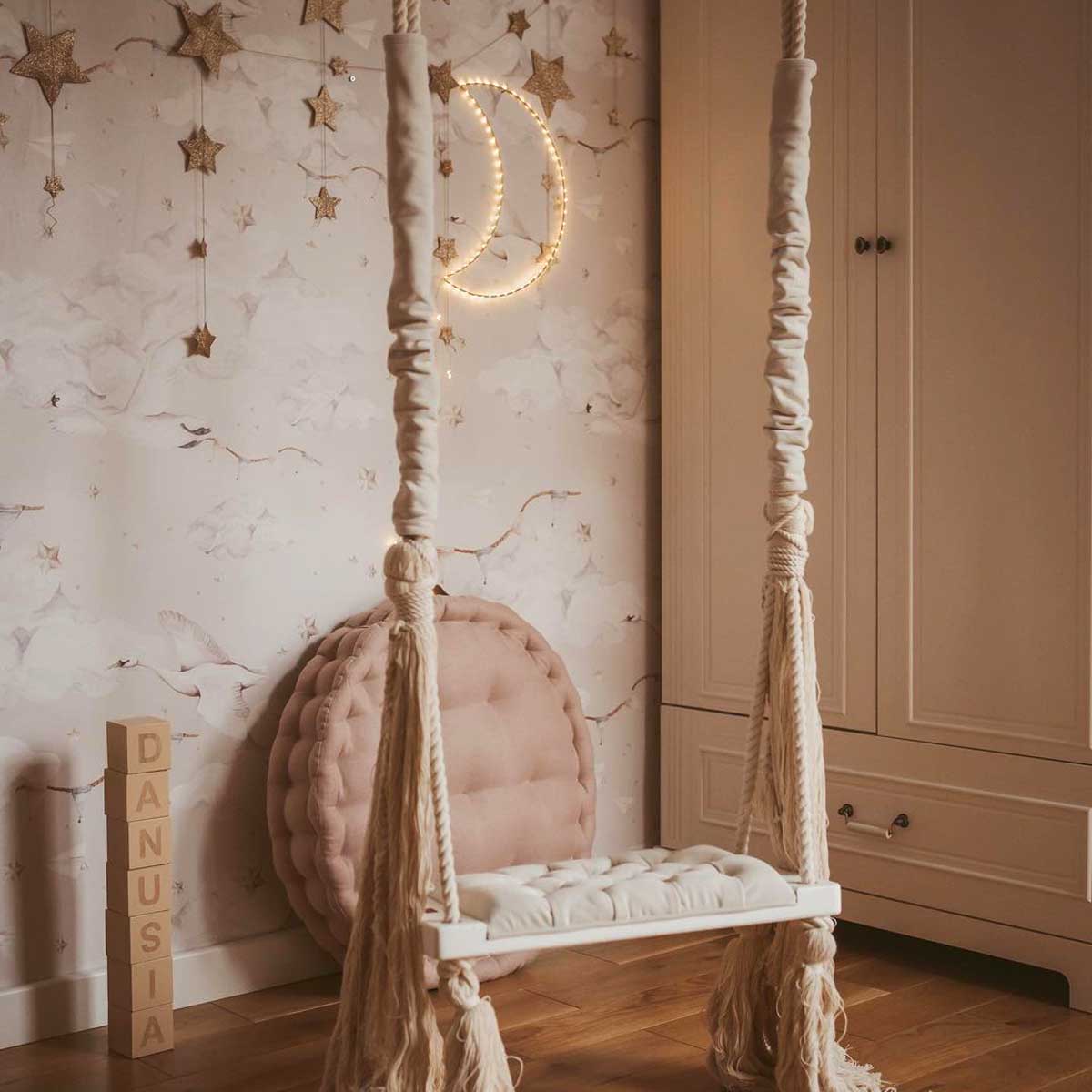 Magiska svanar Beige, Tapeter