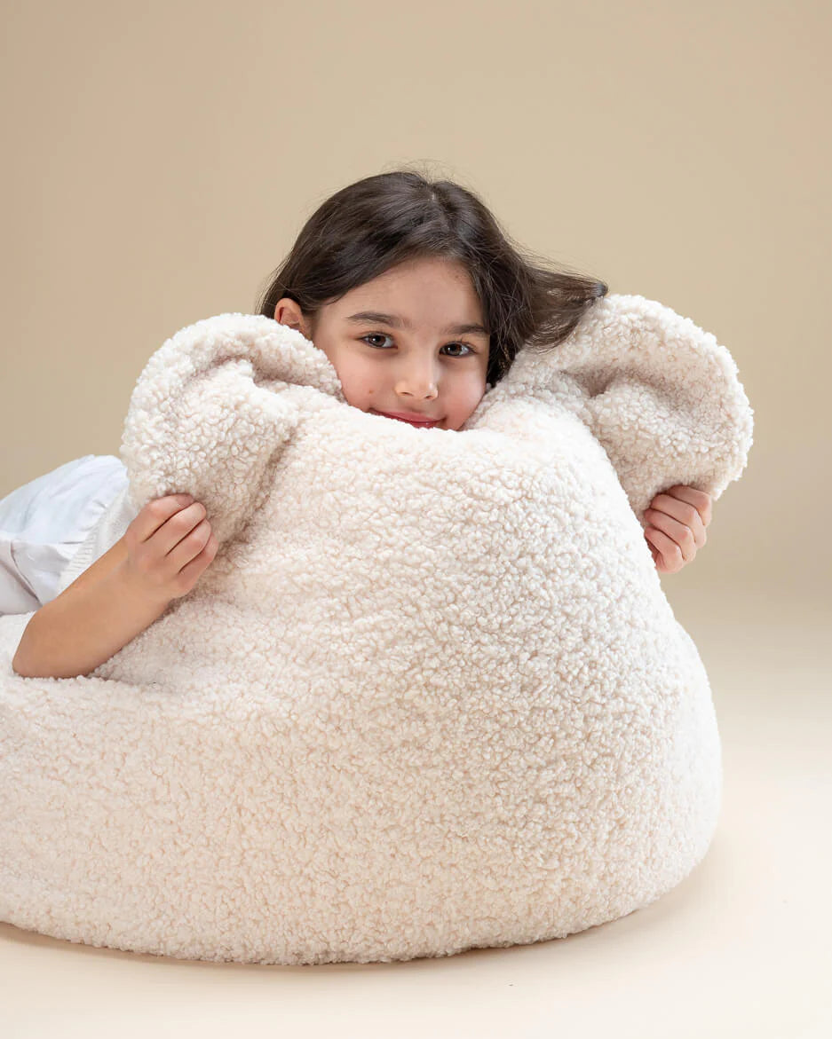 Wigiwama Beanbag, Cream White Bear