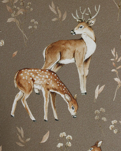 Matuu Deer Dark Beige, Wallpaper
